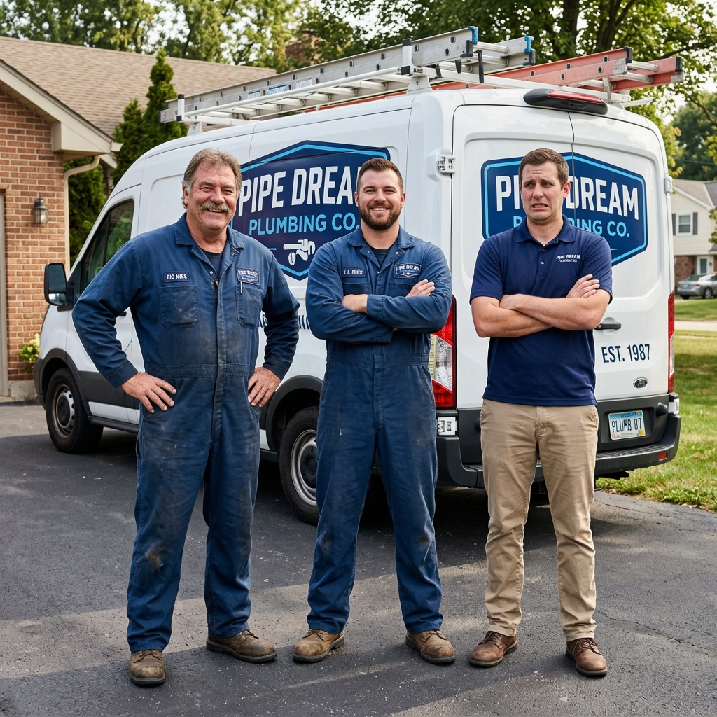 Big Mike, Lil' Mike & Not-Mike (Greg) — the Pipe Dream team